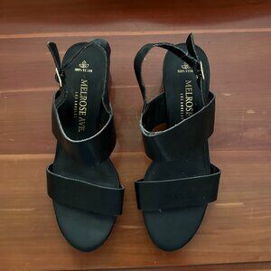 Size 8 Black Melrose Ave Block Heel